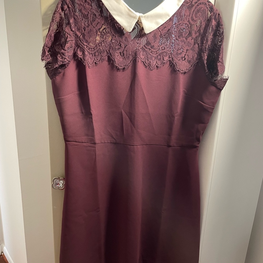 Lace Burgundy dress